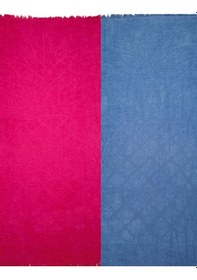 Resim Plaj Havlusu Peşkır Zaplazu Kadın & Erkek İkili Set Fuşya - Mavi 