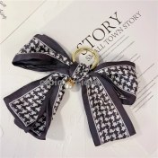 Resim Silver1 Gıoıo Yeni Ipek Eşarp Anahtarlık Kişiselleştirilmiş Inci Papyon Çanta Çekicilik Dokuma Anahtarlık (Yurt Dışından) 