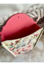 Resim Bypinaryuksel Kuş Desenli Askılı Ahşap Posta Kutusu 