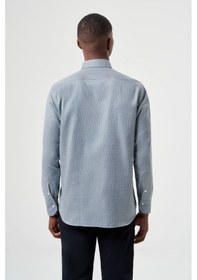 Resim Bisse Erkek Regular Fit Desenli Spor Gömlek Yeşil Gm23k232040 D47 Yeşil 