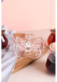 Resim Perotti Warmy Demlik Altı Isıtıcı Cam Stand 14 Cm 40029 Şeffaf 
