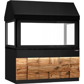 Resim Odun Kömürü Izgarası için Ara Tezgah TORONTO - 1900mm - Siyah Granit Çalışma Tezgahı 