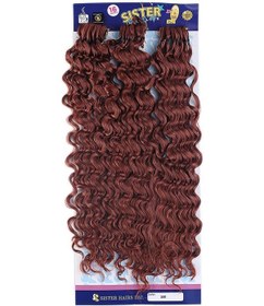 Resim Afro Dalgası Saç / Kızıl Bakır 350 - Sxsr-462580 Karışık - Çok Renkli 