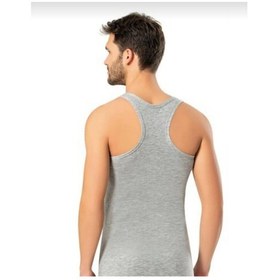 Resim Erdem 1121 Erkek Likralı Askılı Sporcu Atlet 10 Adet Gri 