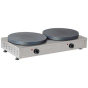 Resim Teflon Düz Çiftli Krep Makinesi, Elektrikli 