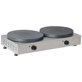 Resim Teflon Düz Çiftli Krep Makinesi, Elektrikli 