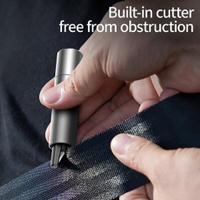 Resim Baseus Sharp Tool Serisi Oto Cam ve Emniyet Kemeri Kesici Güvenlik Aparatı Gümüş 