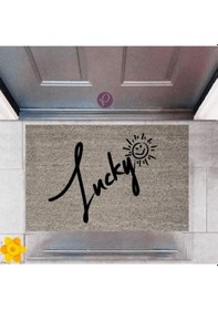 Resim Kapı Önü Paspası Dekoratif Dijital Baskı Lucky P-2361 