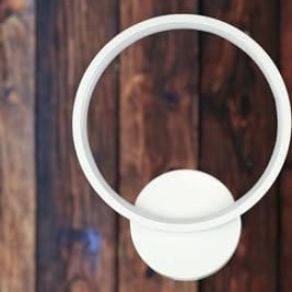 Resim Fer Avize Polina Modern Tasarım Beyaz Renk Gün Işığı Ledli Banyo - Mutfak - Salon Led Duvar Aplik 