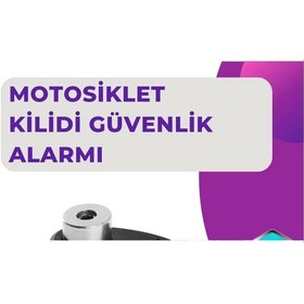 Resim Mey İthalat 110 Db Alarm Disk Kilidi Motosiklet Scooter Bisiklet Güvenlik 