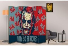Resim Joker Temalı Özel Tasarım Paravan Room Divider PRV1180, 180 x 180 