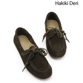 Resim Gönderi(R) Gönderi R Kadın Yeşil Süet Bağcıklı Hakiki Deri Comfort Ayakkabı Dyza86037181 