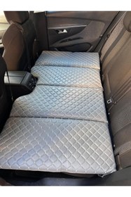 Resim Shop-set Oto Arka Koltuk Yatak 70*130 cm Gri Deri Uyumlu 