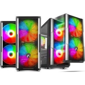 Resim Green Grıffın G4 2X200 Mm 1X120 Mm Argb 2X3.2 2X2.0 Usb Kumandalı Oyun Kasası Psu Yok 