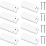 Resim Pack Of 8 Pleated Replacement Parts, Clamping Brackets, Clamping Shoes For Tensioned Pleated Blinds, For Adhesive Backing G20241698301 . 