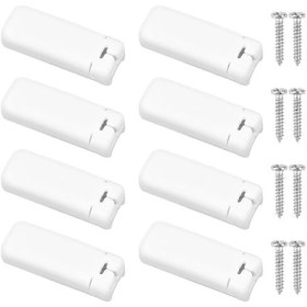 Resim Pack Of 8 Pleated Replacement Parts, Clamping Brackets, Clamping Shoes For Tensioned Pleated Blinds, For Adhesive Backing G20241698301 . 