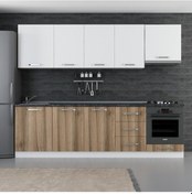 Resim Minar 270 Cm Mutfak Dolabı Beyaz Dore 270-D5 Beyaz 
