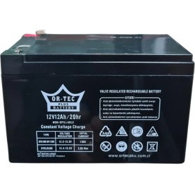 Resim Ortec 12V12AH/20HR Pil 