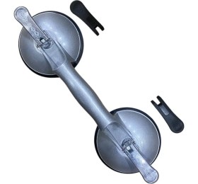 Resim 100KG Çiftli Vantuz Alüminyum Cam Granit Seramik Laminat Ahşap Ayna Taşıma Vantuzu Yedek Mandallı 