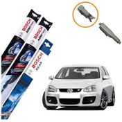 Resim Bosch Aerotwin VW Golf 5 Ön ve Arka Muz Silecek Takımı 2006-2009 