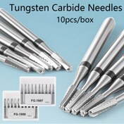Resim 10 adet Kutu Tungsten Karbür İğneleri FG1958 FG1957 - Hassas Takı Parlatma ve Gravür Araçları, Metal İşleme ve Gravür için İdeal, Metal Taç Kırma Araçları, Takı Gravür Araçları | Hassas Gravür | Dayanıklı Metal İşleme 