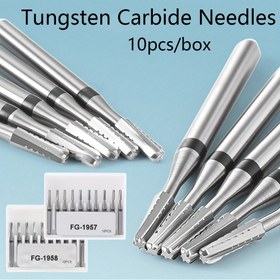 Resim 10 adet Kutu Tungsten Karbür İğneleri FG1958 FG1957 - Hassas Takı Parlatma ve Gravür Araçları, Metal İşleme ve Gravür için İdeal, Metal Taç Kırma Araçları, Takı Gravür Araçları | Hassas Gravür | Dayanıklı Metal İşleme 
