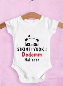 Resim Tuğbababy Baby Sıkıntı Yok Dedem Halleder Kız Erkek Beyaz 
