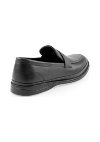 Resim Bambi Siyah Hakiki Deri Erkek Loafer Ayakkabı E01081002803 Siyah 