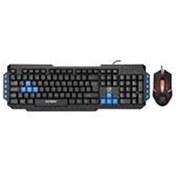 Resim Hytech Hyk-46 Combo Siyah Usb Mavi Tuşlu Q Gaming Oyuncu Klavye Mouse Set 