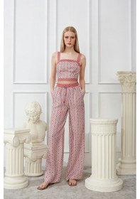 Resim Naar Bol Paça Kırmızı Kadın Pantolon 23161230 001 