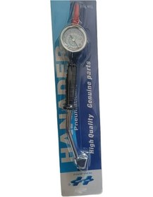 Resim Xuweiwei Large Truck Tire Fast Elbow Pump With Oil Gauge Inflatable Rod Nozzle Extended Tire Pressure Gauge 
