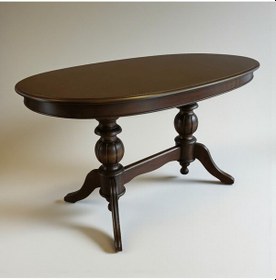 Resim Elegansia Yemek Masası 170x100cm Sabit Oval Masa Kahverengi 