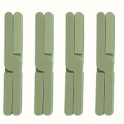 Resim Fochsia 4 Adet Yeşil Kaydırmaz Isıya Dayanıkllı Katlanır Servis Altlığı - Tencereler, Fincanlar İçin 