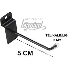 Resim Pano Kancası Koruma Siyah Kauçuklu Kanallı 5 Cm Deluxe - Ekstra Güçlü - Raf Askısı 65 Adet Siyah 