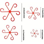 Resim Sunshine022 4 Adet Dayanıklı Kırmızı Plastik Bitki Desteği İç Ve Dış Mekan Bahçeciliği 