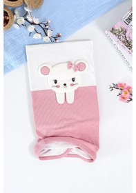 Resim Kız Bebek Çift Katlı Natural Penye Battaniye Stl6982 Pembe 