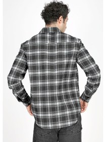 Resim Lee Cooper Jade Erkek Dokuma Uzun Kol Gömlek Lacivert-gri-20402-lacivert-gri Ekose Lacivert - Gri 