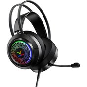 Resim VOOKA Oyuncu Kulaklık VK-1 Gaming Headset 7.1 Usb RGB 50mm Surround Ses Profesyonel Kulaklık 
