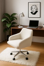 Resim stillola Rotary Çalışma Sandalyesi Ders Çalışma Koltuğu Döner Berjer (Yükseklik ayarlı) 