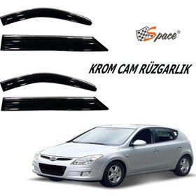 Resim Hyundai I30 Krom cam rüzgarlığı 1.2mm 2009 4'lü \u002F CARU433 