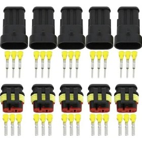 Resim Trendooze Üçlü Süper Su Soket Seal Pin Konnektör Geçirmez Elektronik Buhara Adet 5 3 Ph 