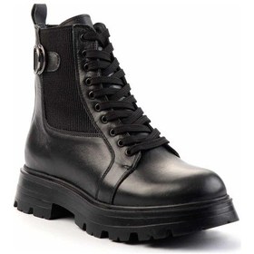 Resim Siyah Hakiki Deri Kadın Bot & Bootie K02180034003 Siyah 