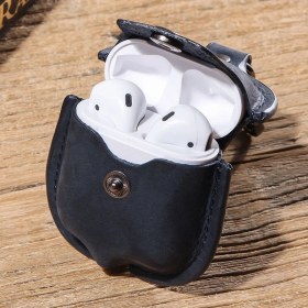 Resim Contacts Gaffe Exclusive Deri Airpods Kılıf Lacivert 