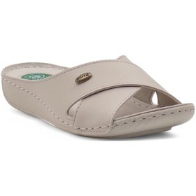 Resim Muya Cyrus Anatomik Taban Jel Destekli Topuk Dikeni Dört Mevsim Kadın Terlik Krem 