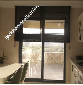 Resim Katlamalı Keten Tül Stor Perde (444106741) 