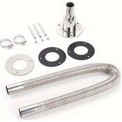 Resim Cloudstore Sku B 24mm Evrensel Paslanmaz Çelik Marine Egzoz Parçaları Seti 