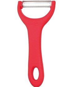 Resim Solingen Mat Kırmızı Sapan Soyacak Paslanmaz Alman Çeliği, Ergonomik Sap, Çift Yönlü Kullanım-183 Kırmızı 