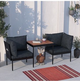 Resim Limni Home Mini Multilounge Bahçe&balkon Mobilyası Siyah 