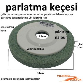 Resim Flap Cila Keçesi Kuyumcu Parlatıcı 110luk Küçük Taşlamaya Sıkıştı 