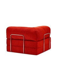 Resim Legom Koltuk Berjer Uzanma Koltuğu Tek Kişilik Kanepe Yatak Kırmızı 